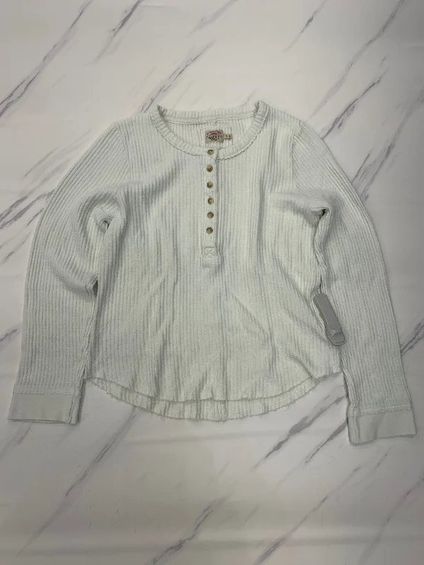 Act Fast Top Long Sleeve Basic By Faherty In White, Size: Xl