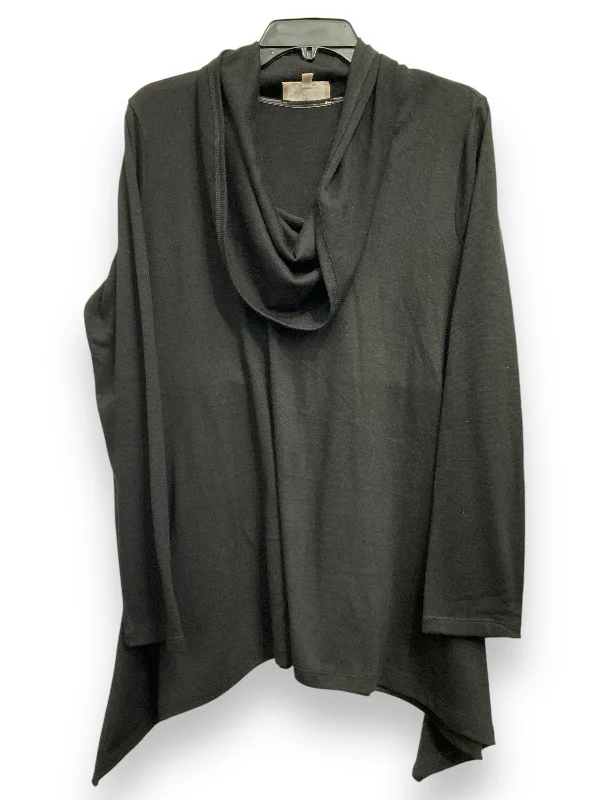 Buy Now Top Long Sleeve Basic By Joan Vass In Black, Size: L