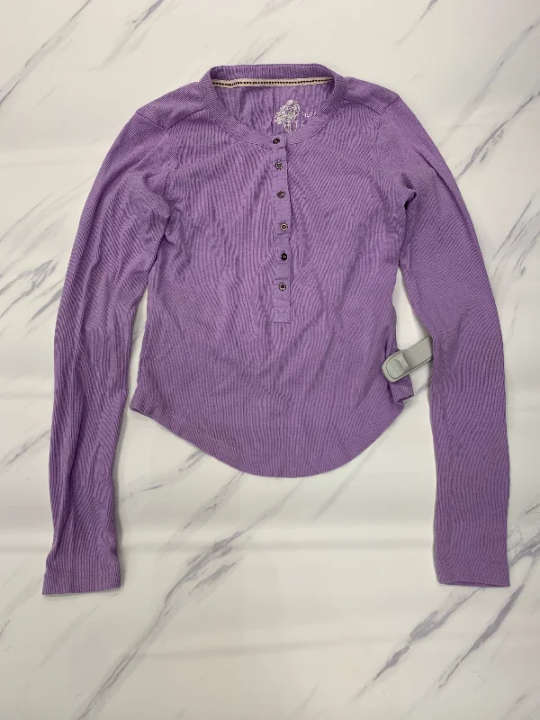Savings Galore Top Long Sleeve Basic By Pilcro In Pink, Size: Xs