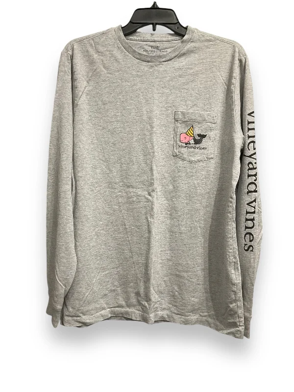 Value Deals Top Long Sleeve Basic By Vineyard Vines In Grey, Size: M