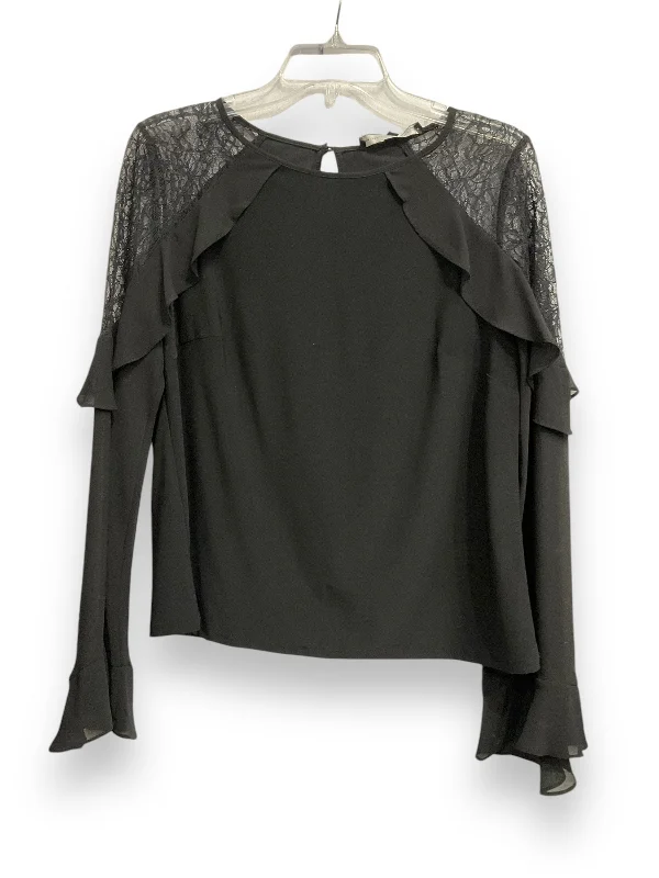 Price Drop Top Long Sleeve Basic By White House Black Market In Black, Size: M