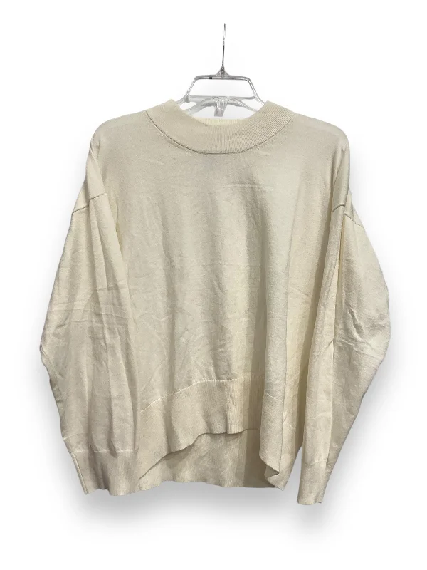 Seasonal Sale Top Long Sleeve By A New Day In Cream, Size: M
