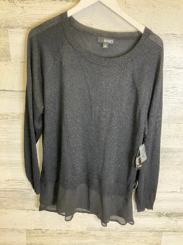 Daily Specials Top Long Sleeve By Ana In Black, Size: 2x