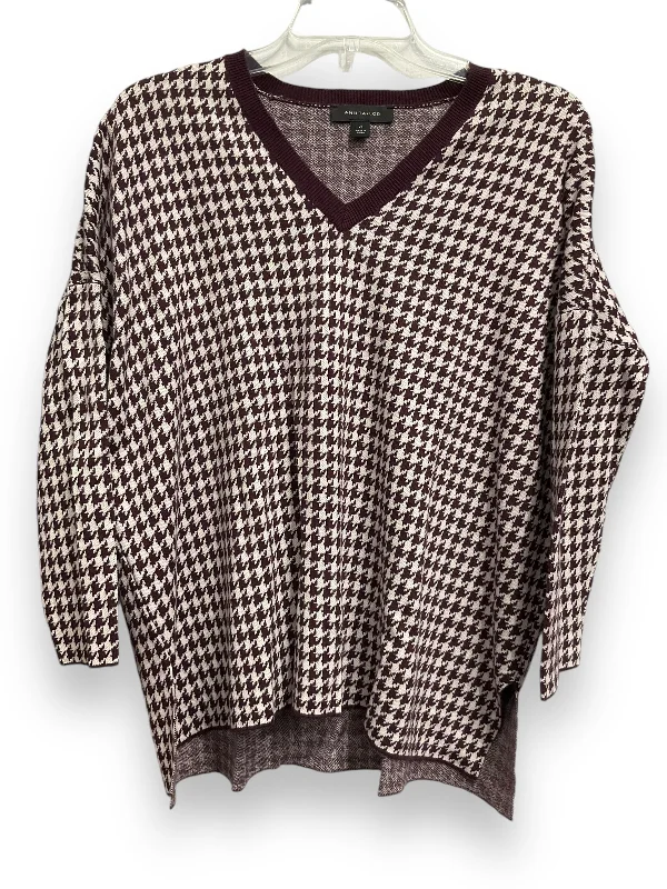 Exclusive Preview Top Long Sleeve By Ann Taylor In Purple, Size: Xs