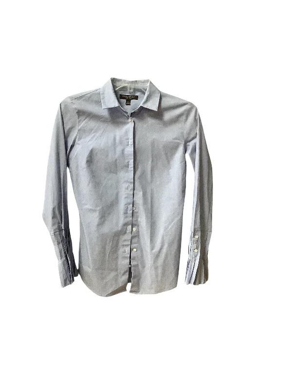Savings Galore Top Long Sleeve By Banana Republic In Blue, Size: 0