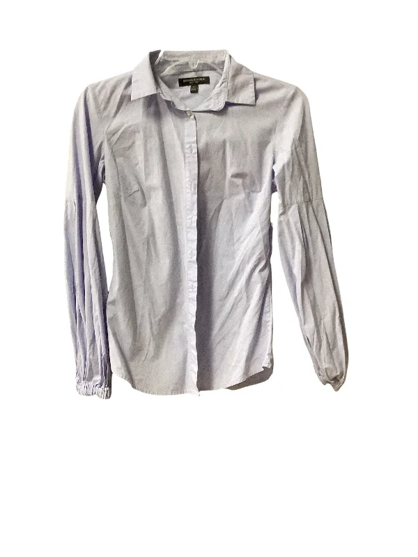 Reduced Prices Top Long Sleeve By Banana Republic In Blue, Size: 0