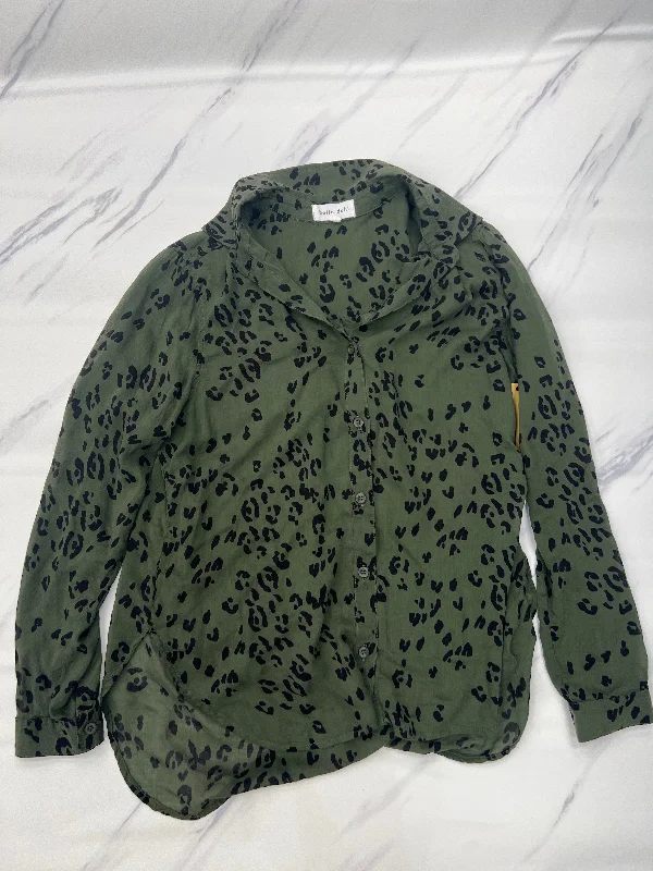 Discount Deals Top Long Sleeve By Bella Dahl In Green, Size: S