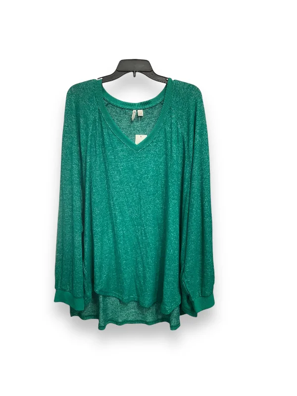 Mega Sale Top Long Sleeve By Cato In Green, Size: 3x