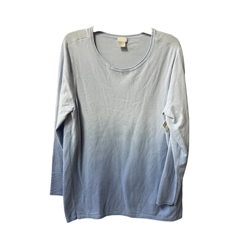 Act Now Top Long Sleeve By Chicos In Blue, Size: L