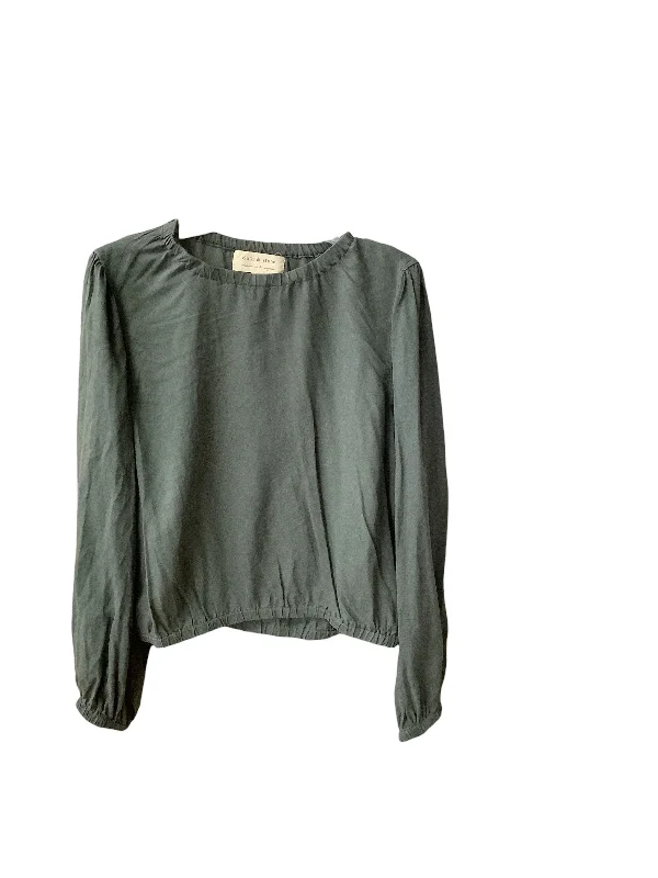 Limited Time Top Long Sleeve By Cloth & Stone In Green, Size: M