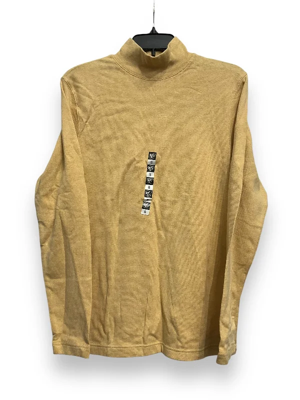 Reduced Prices Top Long Sleeve By Croft And Barrow In Yellow, Size: S