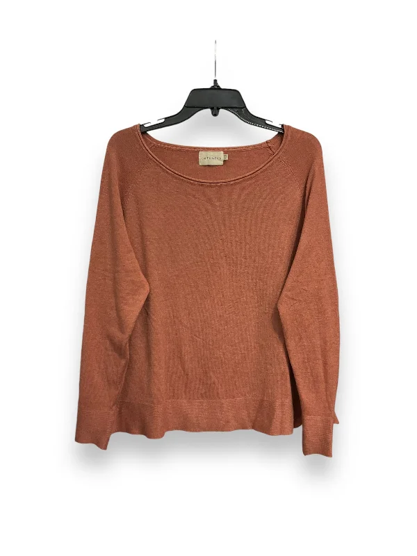 Discount Deals Top Long Sleeve By Dreamers In Peach, Size: M