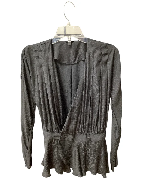 Blowout Deals Top Long Sleeve By Express In Black, Size: S