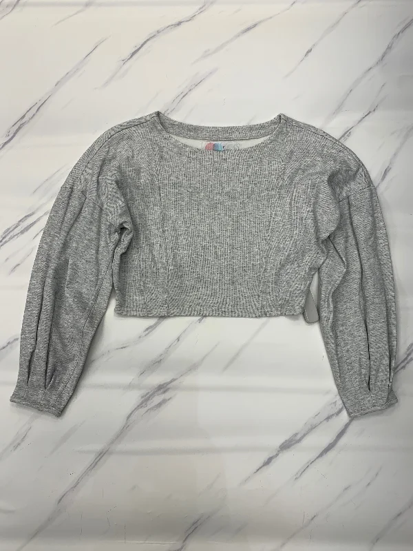 Super Sale Top Long Sleeve By Free People In Grey, Size: S