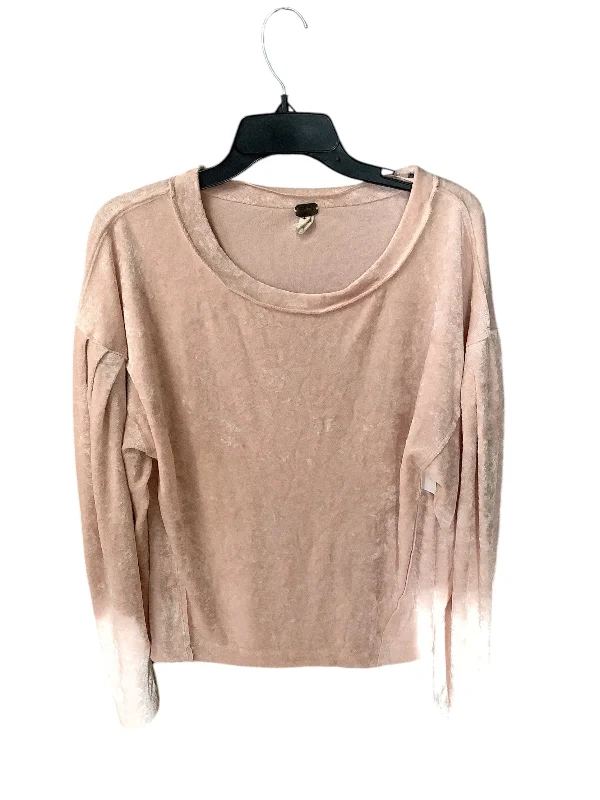 Exclusive Offers Top Long Sleeve By Free People In Pink, Size: S