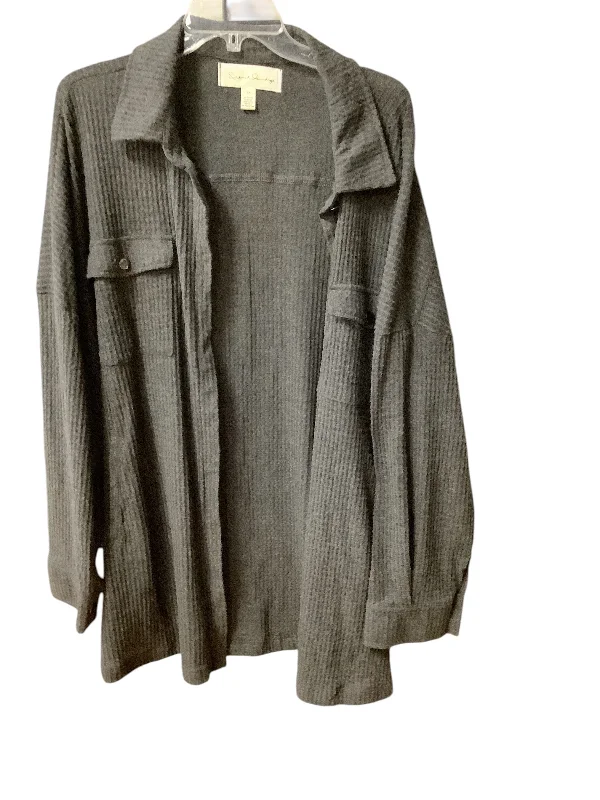 Today’s Deal Top Long Sleeve By French Laundry In Grey, Size: 3x
