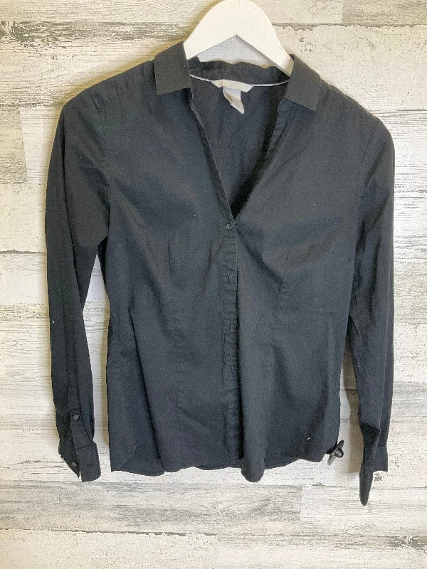 Year-End Sale Top Long Sleeve By H&m In Black, Size: M