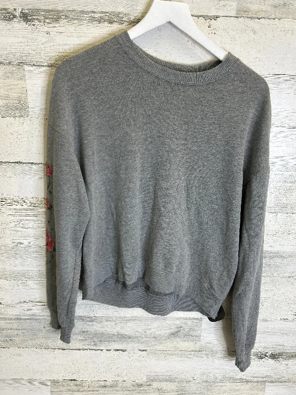 Limited Time Offer Top Long Sleeve By Hollister In Grey, Size: S