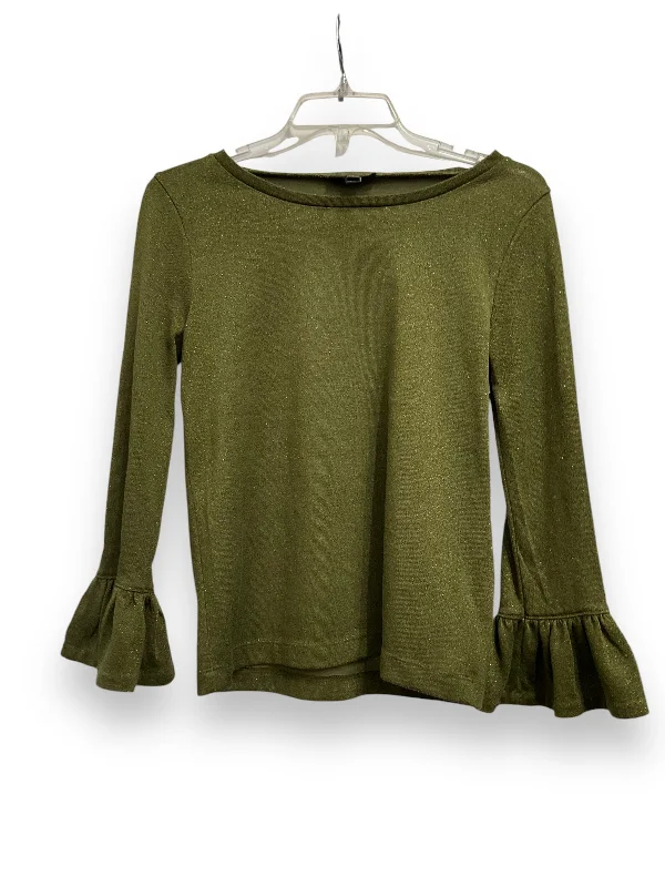 Discount Deals Top Long Sleeve By J. Crew In Green, Size: S