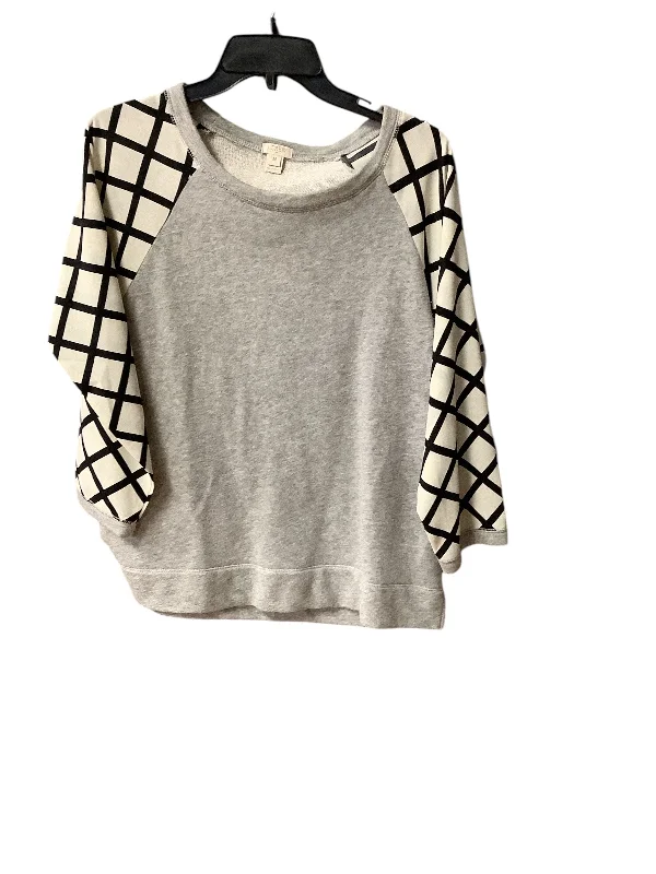 Epic Deals Top Long Sleeve By J. Crew In Grey, Size: M