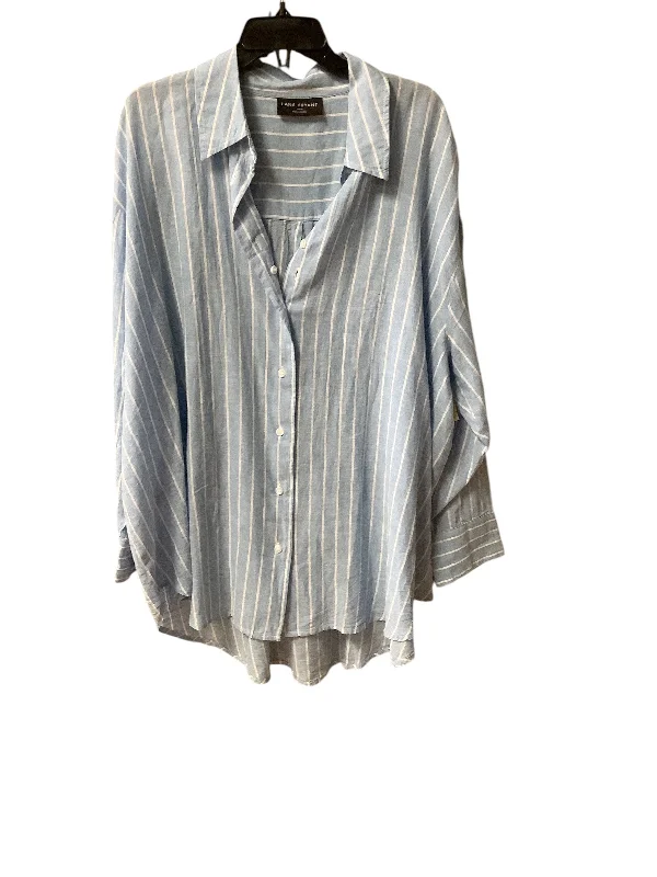 Today Only Top Long Sleeve By Lane Bryant In Blue, Size: 24