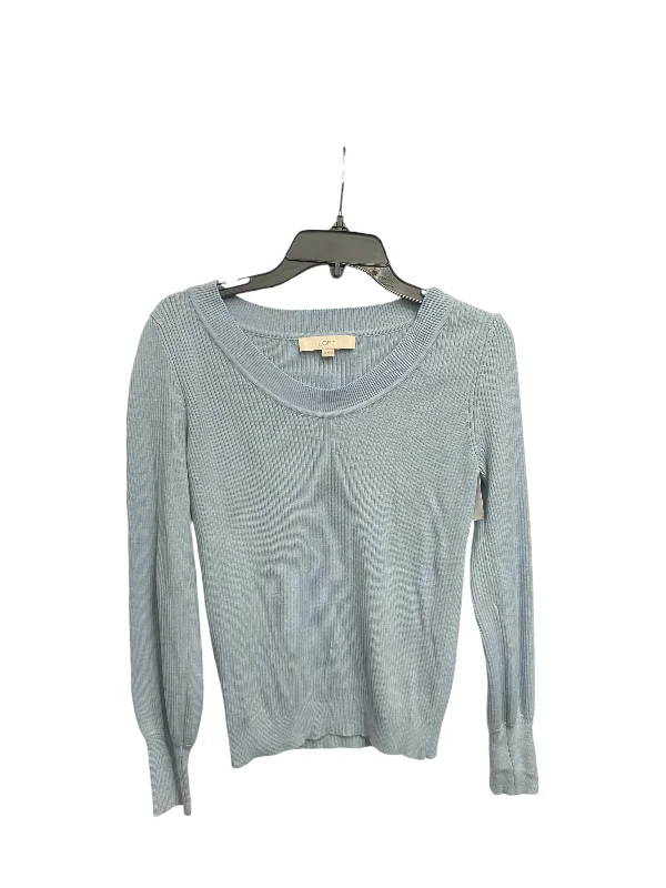 Doorbuster Deal Top Long Sleeve By Loft In Blue, Size: Xs