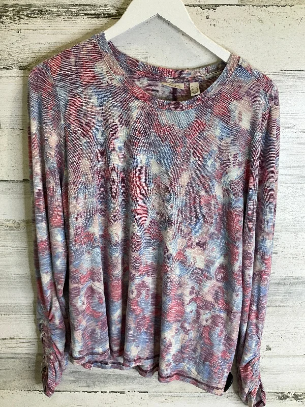 Extra Savings Top Long Sleeve By Logo In Pink, Size: L
