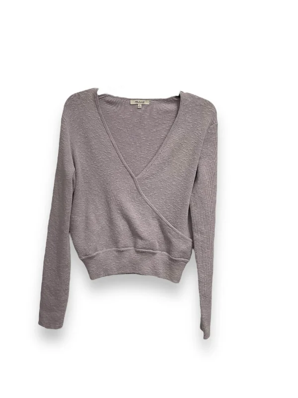 Super Bargain Top Long Sleeve By Madewell In Purple, Size: S