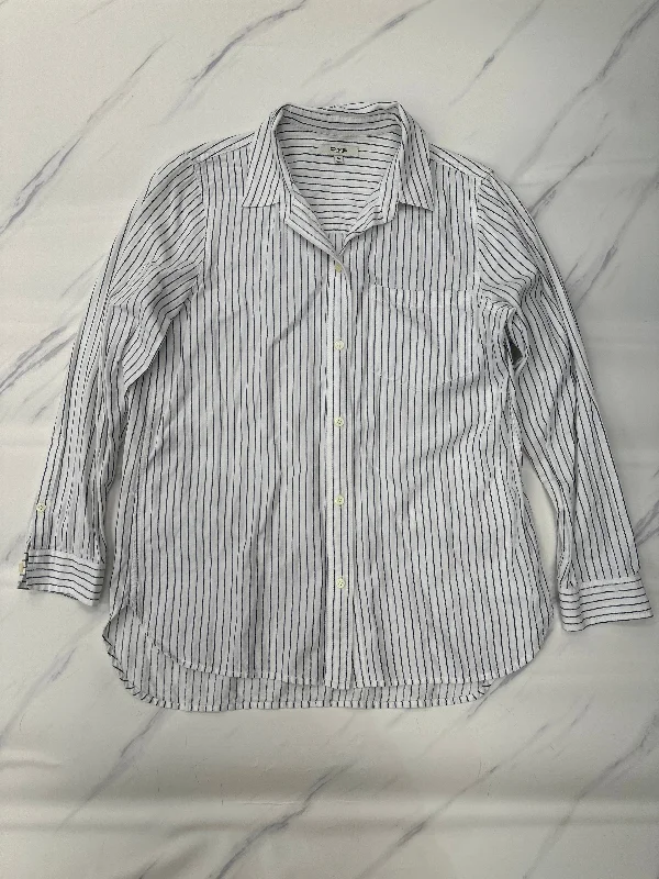 Don’t Miss Out Top Long Sleeve By Madewell In Striped Pattern, Size: M