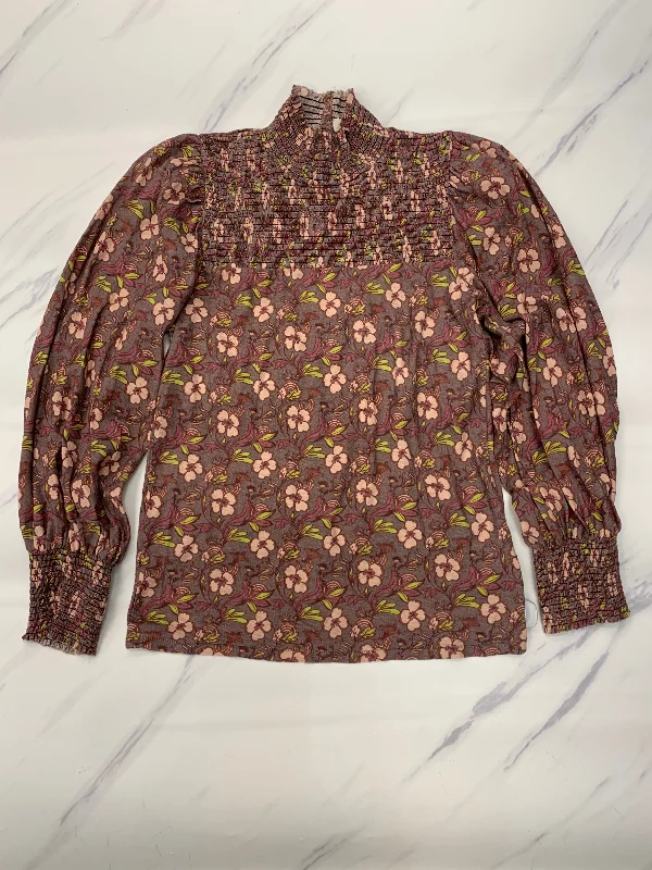Unbeatable Prices Top Long Sleeve By Nation In Floral Print, Size: Xs
