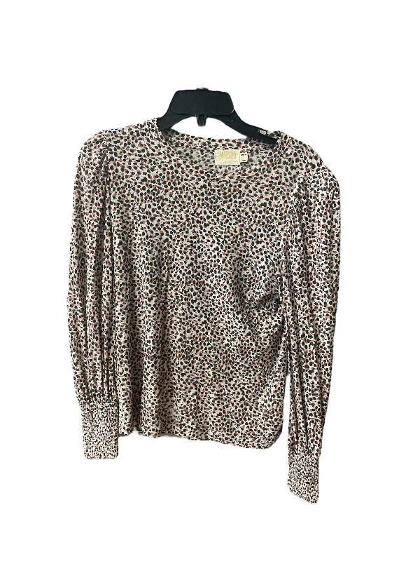 Amazing Deals Top Long Sleeve By Nation In Polkadot Pattern, Size: S