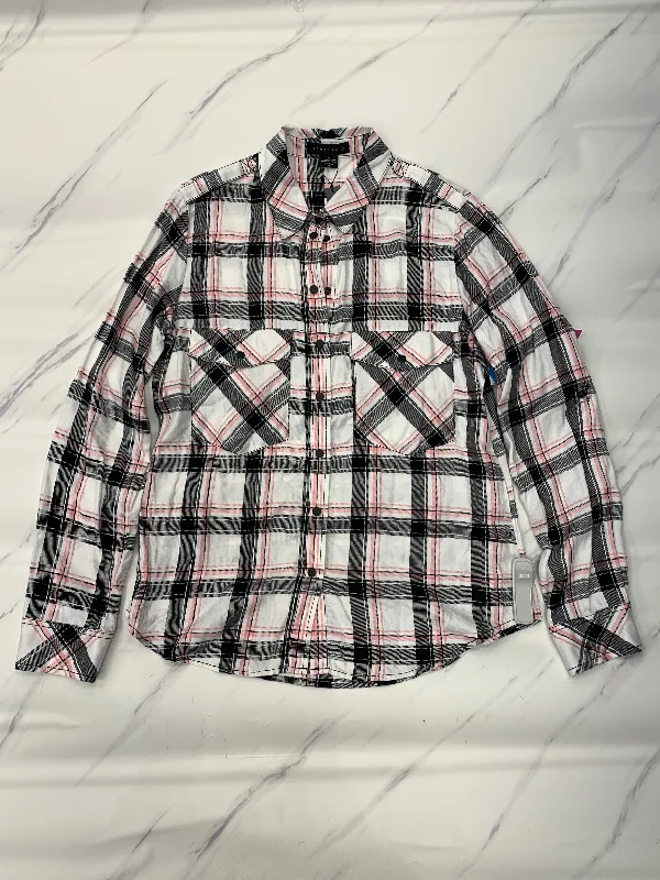 New Deals Top Long Sleeve By Sanctuary In Plaid Pattern, Size: M