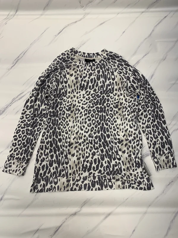 Special Price Top Long Sleeve By T Tahari In Grey, Size: L