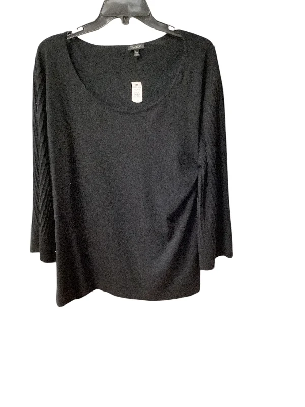 The Best Prices Top Long Sleeve By Talbots In Black, Size: 3x