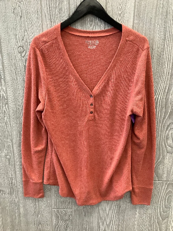 Closeout Top Long Sleeve By Time And Tru  Size: Xxl
