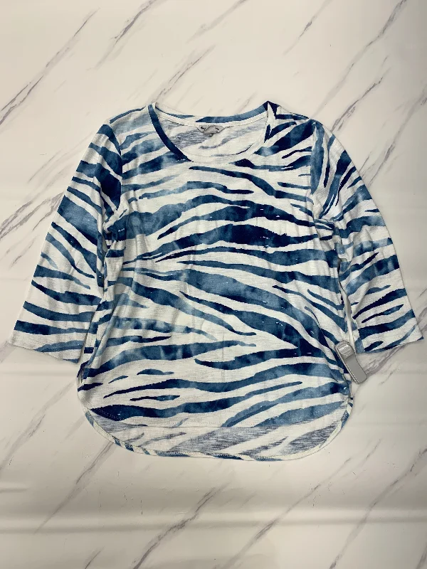 Best Bargains Top Long Sleeve By Tommy Bahama In Blue, Size: L