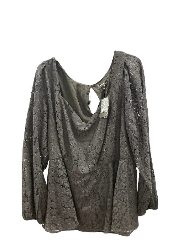 Bargain Blast Top Long Sleeve By Torrid In Black, Size: 4x