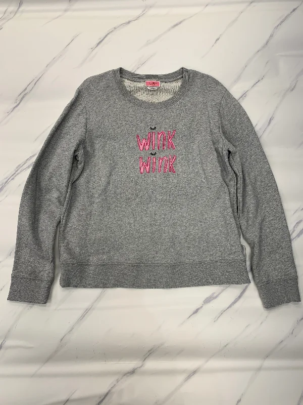 Sale Event Top Long Sleeve Designer By Kate Spade In Grey, Size: L