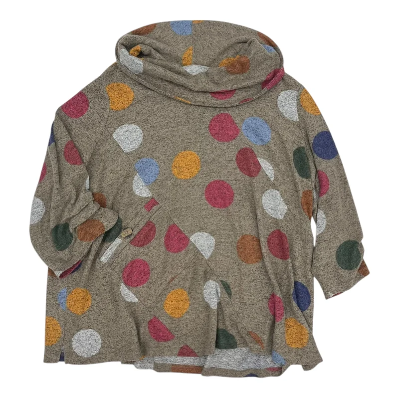 Daily Deals Top Ls By Ali Miles In Tan, Size:2X