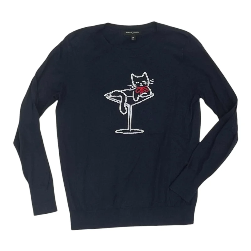 Instant Discount Top Ls By Banana Republic In Navy, Size:M
