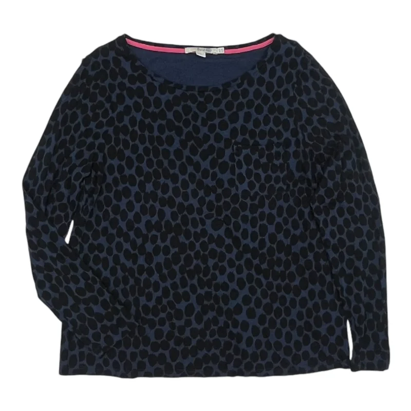 Savings Alert Top Ls By Boden In Black & Blue, Size:M