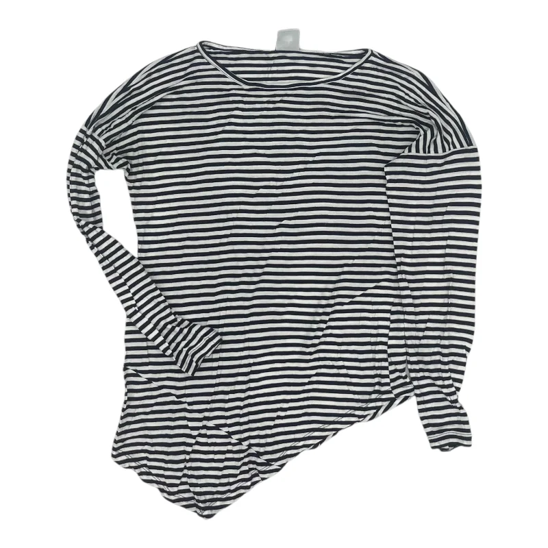 Price Slash Top Ls By Cabi In Blue & White, Size:Xxs