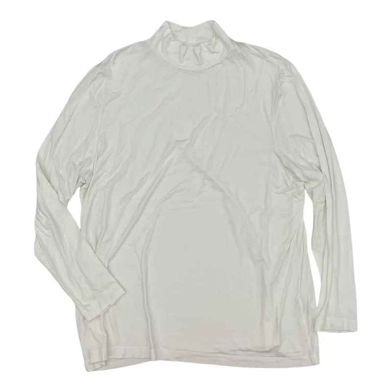 Early Bird Discount Top Ls By Chicos In Cream, Size:2X