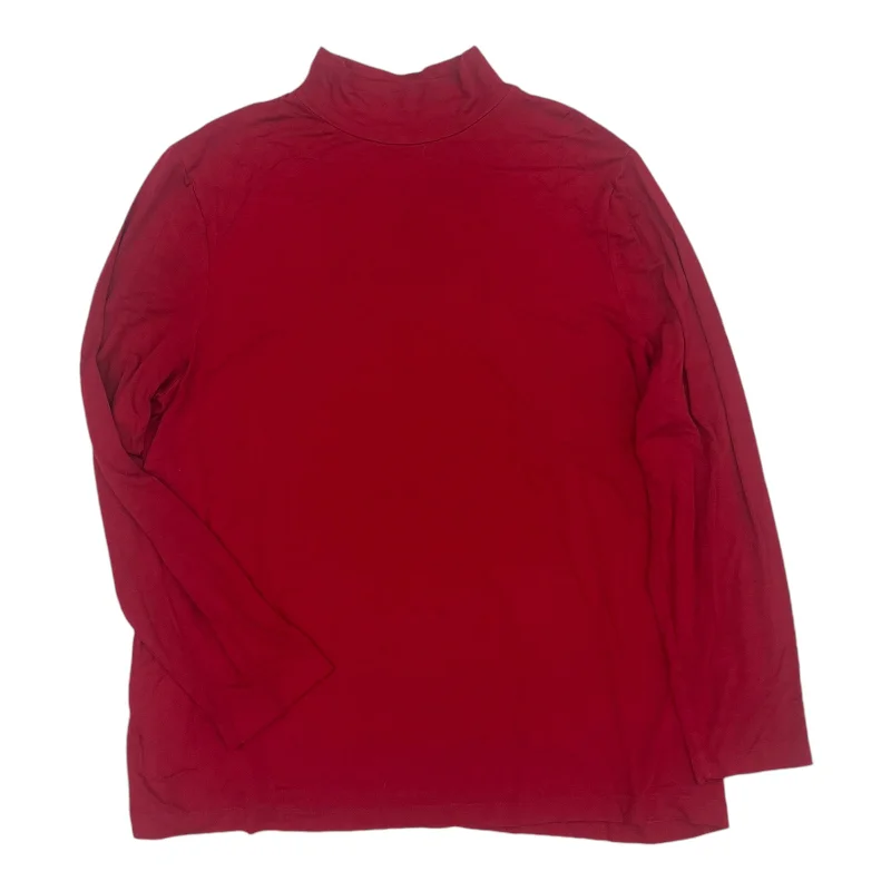 While Supplies Last Top Ls By Chicos In Red, Size:2X