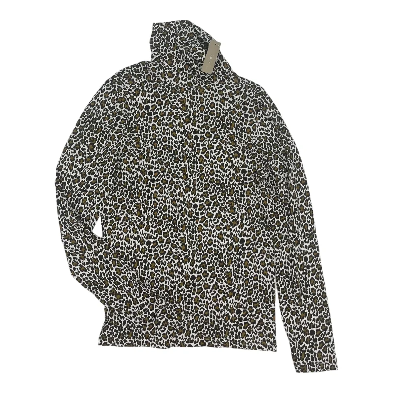 New Markdowns Top Ls By J. Crew In Animal Print, Size:L