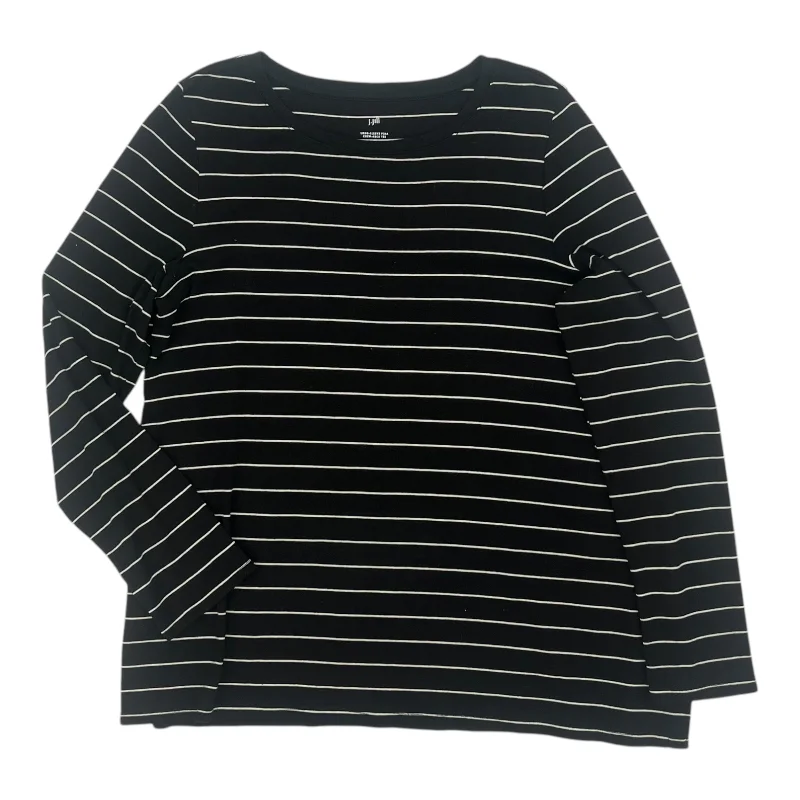 Seasonal Sale Top Ls By J. Jill In Black, Size:L