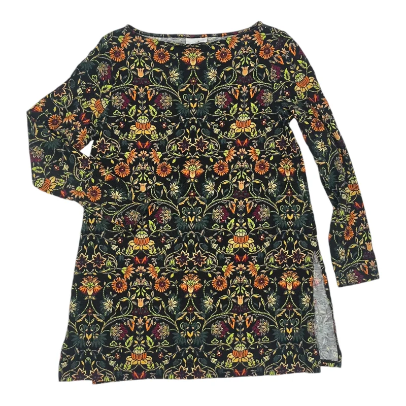 Act Fast Top Ls By J. Jill In Black, Size:Xsp