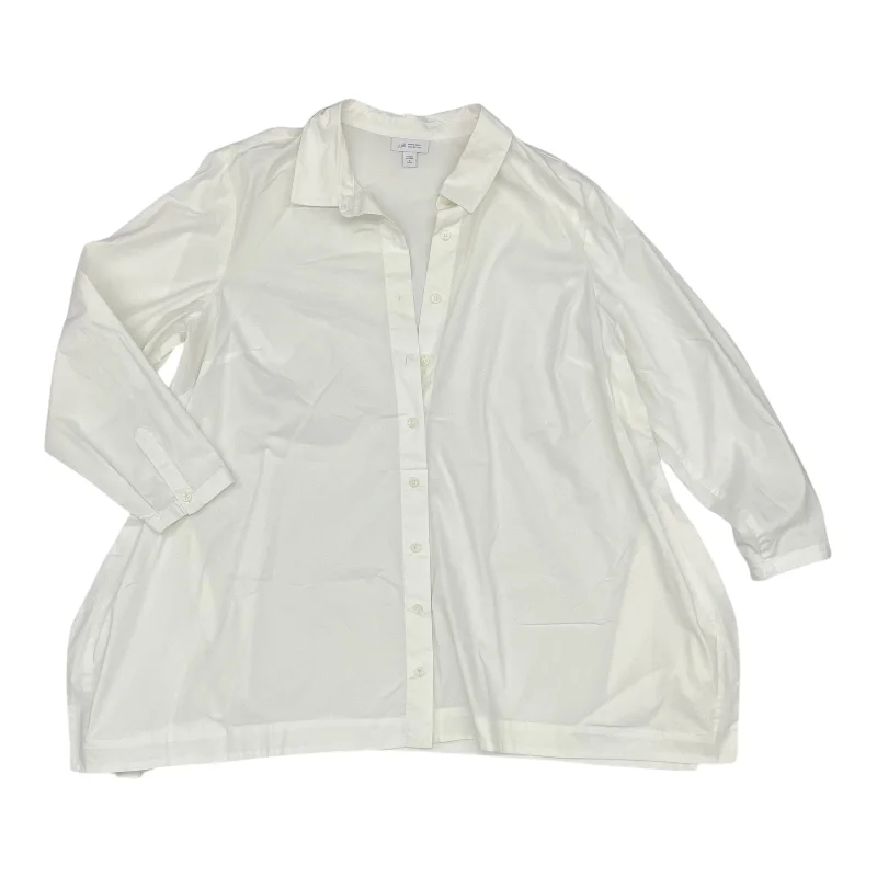 Must-Have Deals Top Ls By J. Jill In Cream, Size:Xlp