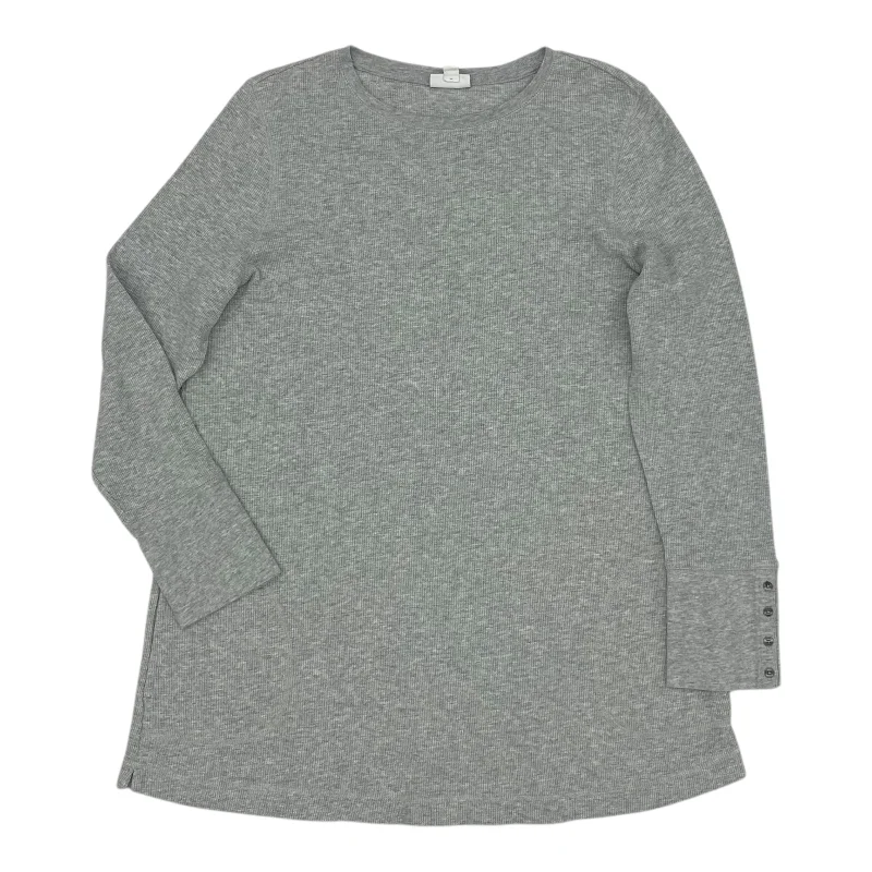 Amazing Deals Top Ls By J. Jill In Grey, Size:L
