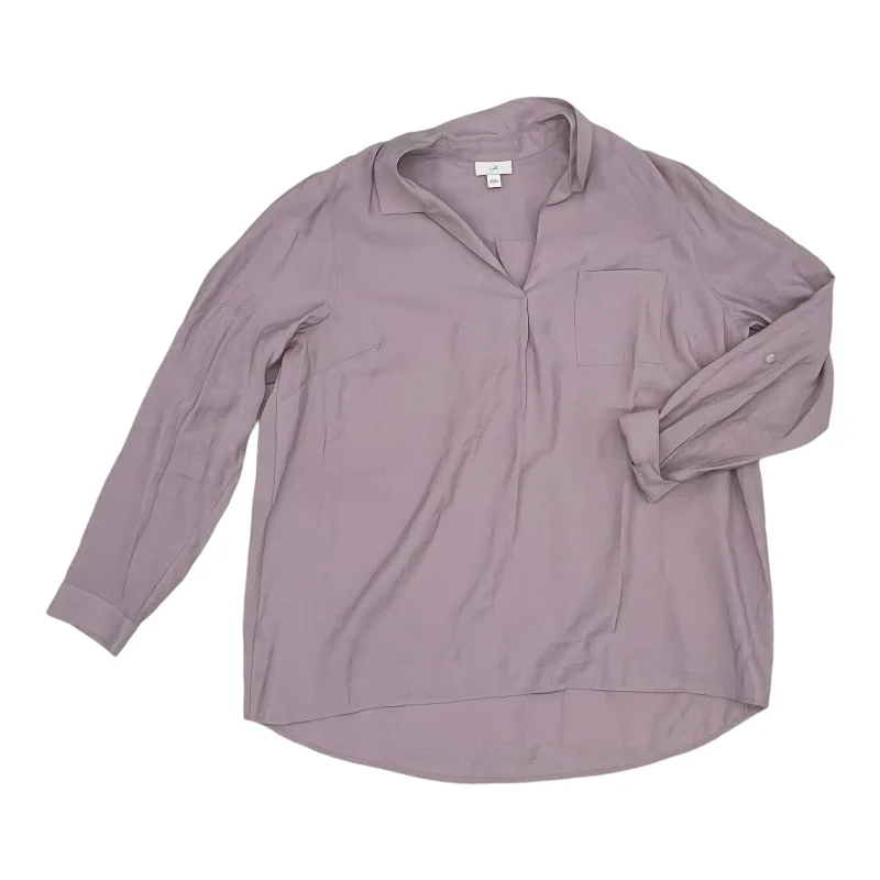 Midnight Madness Top Ls By J. Jill In Purple, Size:L